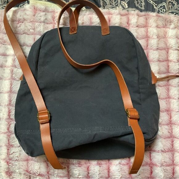 MADEWELL Charleston canvas & leather backpack main image 6
